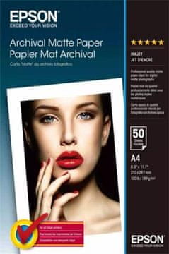 Epson papir A4 - 192 g/m2 - 50 listov - arhivski mat