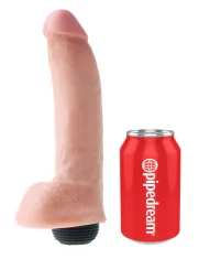 King Cock DILDO King Cock Squirting With Balls Light 9''