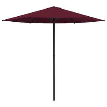 Vidaxl Vrtni dežnik 230 x 230 cm Poliester Pravokotna Bordeaux rdeča