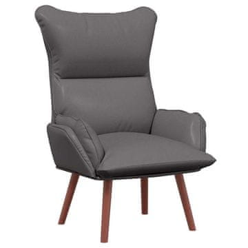 Vidaxl fotelj Siva 69 x 74 x 93 cm Umetno usnje