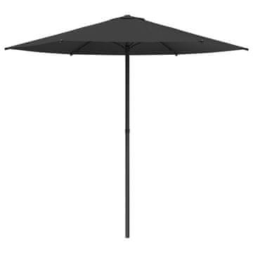 Vidaxl Vrtni dežnik 230 x 230 cm Poliester Pravokotna Antracit