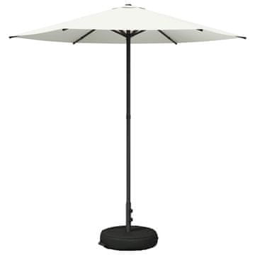 Vidaxl Vrtna senčnica z osnovo 230 x 230 cm Poliester Pravokotna Krem