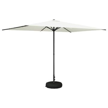 Vidaxl Vrtna senčnica z osnovo 200 x 300 cm Poliester Pravokotna Krem