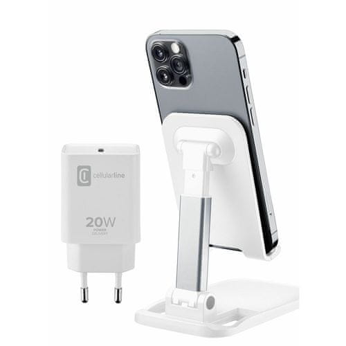 Cellularline Charge & Stand 20W komplet