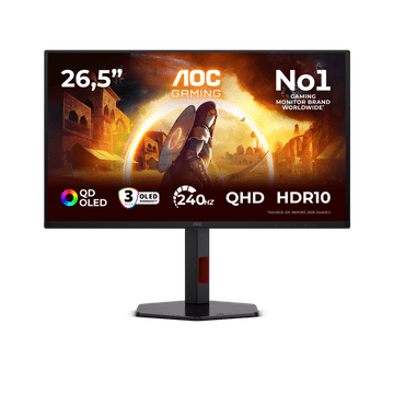 AOC Q27G4ZDR monitor, QD-OLED, 240Hz, HDR10
