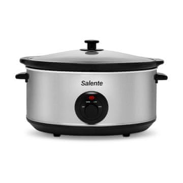 Salente HotPot, lonec za počasno kuhanje, 6,5 l, ročno upravljanje, nerjaveče jeklo