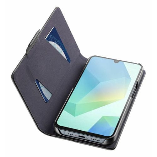 Cellularline Book črna preklopna torbica za Samsung Galaxy A17