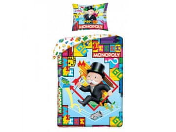 Halantex Bombažne rjuhe v vrečki MONOPOLY,140/200+70/90, MON-1103BL