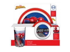 KIDS LICENSING Otroška plastična posoda, SPIDERMAN Micro, krožnik, skleda, skodelica, 840456
