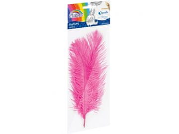 FIORELLO Okrasno perje Fiorello roza 16-22 cm, 3 kosi