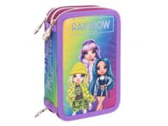 Astra Rainbow High Silver Style AC31 šolska torbica za svinčnike z dodatki, 503022065