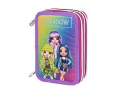 Astra Rainbow High Silver Style AC31 šolska torbica za svinčnike z dodatki, 503022065