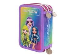 Astra Rainbow High Silver Style AC31 šolska torbica za svinčnike z dodatki, 503022065