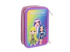 Astra Rainbow High Silver Style AC31 šolska torbica za svinčnike z dodatki, 503022065