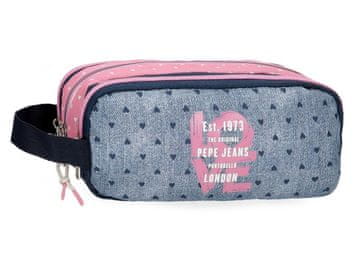 Joummabags Šolski trikomorni peresnik Pepe Jeans Noni Denim, 6824721