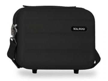 Joummabags Potovalni kozmetični kovček ABS Roll Road Flex Black, 21x29x15 cm, 5843960