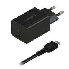 Lenovo Nano polnilec, 65 W, USB-C, GaN, črn (G0A6GN65EU)