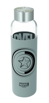 Epee Steklena steklenica s silikonskim ovitkom Marvel, 585 ml