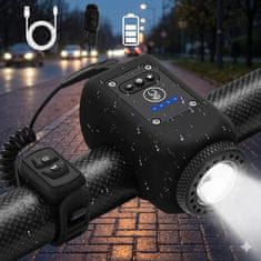VYZIO® Kombinirana kolesarska luč in hupa z daljinskim upravljanjem | LUMIHORN