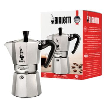 BLT Bialetti Moka Express kavni avtomat 0.775 L, aluminij/črna