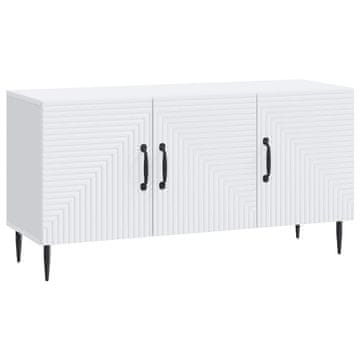 Vidaxl TV omarica Bela 99 x 34,5 x 50 cm Inženirski les