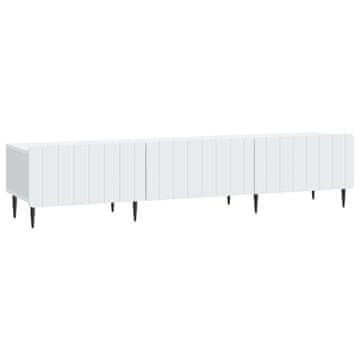 Vidaxl TV omarica s predalom Bela 147 x 34,5 x 32 cm Inženirski les