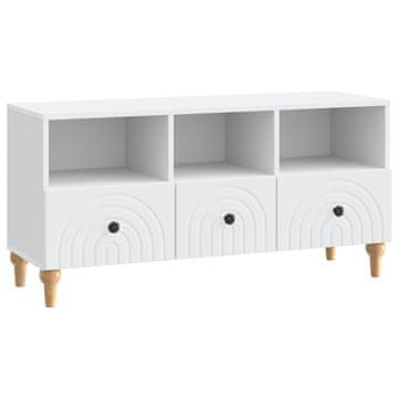 Vidaxl TV omarica Bela 102 x 34,5 x 50 cm Konstruirano leseno