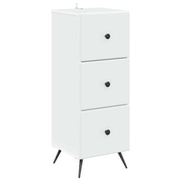 Vidaxl Predalna omara Bela 33 x 34,5 x 90 cm Inženirski les