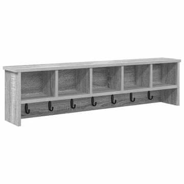 Vidaxl Nadwyčajna obešalnik za plašče Siva Sonoma 100 x 16 x 26 cm