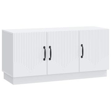 Vidaxl TV omarica Bela 99 x 34,5 x 47 cm Inženirski les