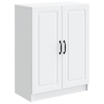Vidaxl Strani šal Bela 66 x 34,5 x 87 cm Inženirski les