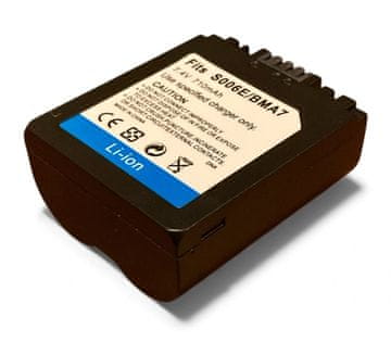 TRX Baterija Panasonic/ 710 mAh/ CGA-S006E/ CGR-S006/ DMW-BMA7/ DMWBMA7/ CGR-S006E/ CGA-S006A/ CGR-S006A/ neoriginal