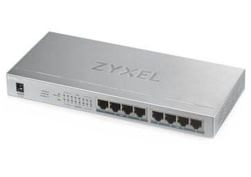 Zyxel GS1008-HP, 8-portno gigabitno stikalo PoE+ brez upravljanja, 8 x PoE, 60 W
