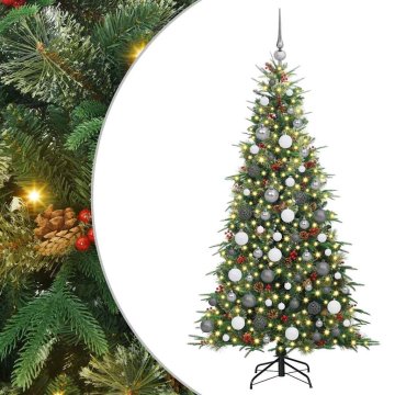 Vidaxl Umetno Zložljivo Božično Drevo Zelena 180 cm PE in PVC
