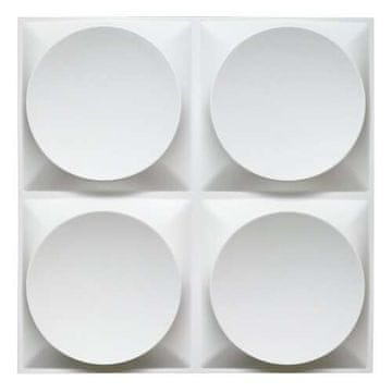 Dollcini 3D PVC stenska plošča geometrijski vzorec 4 kosov