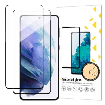 MG Full Glue 2x zaščitno steklo za Samsung Galaxy S23, črna