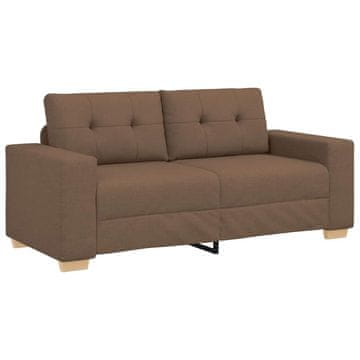 Vidaxl Dvosed rjave barve 180x77x82 cm blago