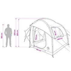 Vidaxl Avto šotor s streho Modra 239 x 210 x 210 cm Poliester in jeklo