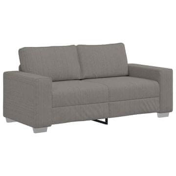 Vidaxl Dvosed svetlo siv 180x77x82 cm žametno blago