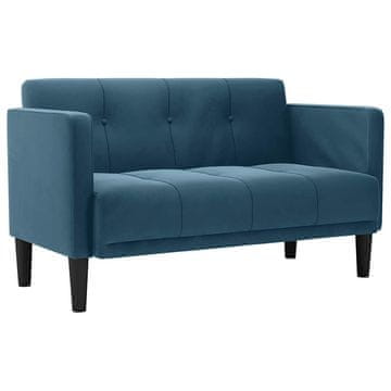 Vidaxl Dvosed moder 111 cm žamet