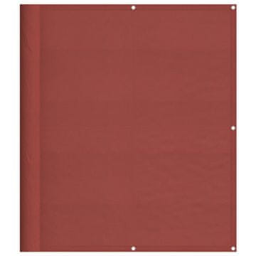 Vidaxl Balkonska pregrada terakota 120x700 cm 100 % poliester oxford