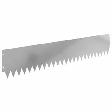 Vidaxl Robovi trave 30 szt. 103 x 20 cm Jeklo Srebrna