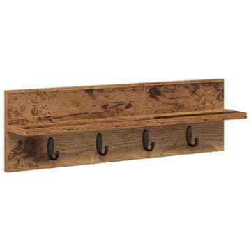 Vidaxl Nadwyčajna obešalnik za plašče Star les 60 x 10,5 x 18 cm