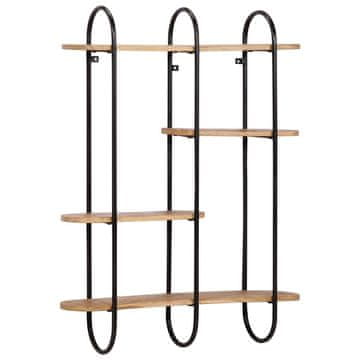 Vidaxl Stenska polica 90x20x116,5 cm masivni les mango