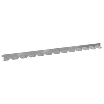 Vidaxl Robovi trave 30 szt. 102 x 4 x 4 cm Jeklo Srebrna