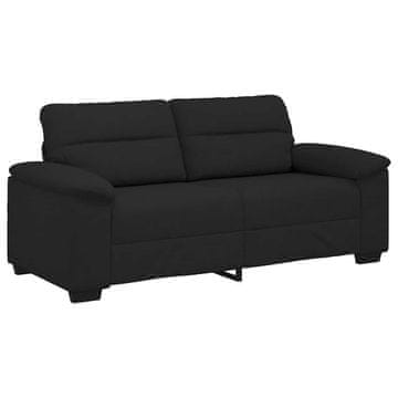 Vidaxl Dvosed črne barve 180x81x84 cm blago