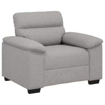 Vidaxl Kavč fotelj oblak siv 100x81x84 cm blago