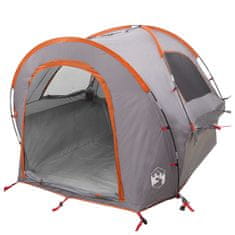 Vidaxl Avto šotor s streho Siva in oranžna 200 x 170 x 170 cm