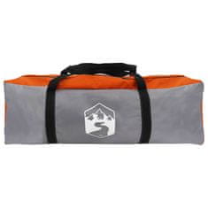 Vidaxl Avto šotor s streho Siva in oranžna 200 x 170 x 170 cm