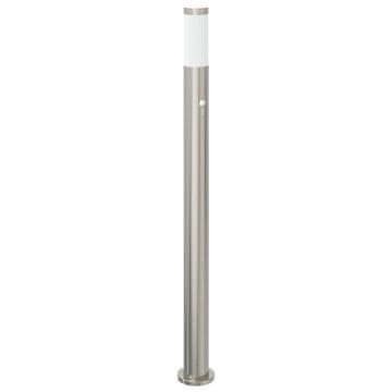 Vidaxl Stebriček s senzorjem 110 cm nerjaveče jeklo IP44